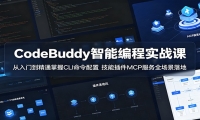 CodeBuddy智能编程实战课：从入门到精通掌握CLI命令配置，技能插件MCP服务