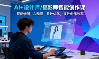 AI+设计师/摄影师智能创作课：智能修图、AI绘画、设计优化，提升创作效率