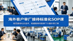 海外客户审厂接待标准化SOP课：规范接待礼仪话术，规避跑单风险拿下大额外