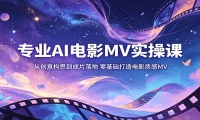 专业AI电影MV实操课：从创意构思到成片落地，零基础打造电影质感MV