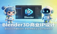 Blender3D商业IP设计：融合AI工具辅助创作，掌握建模绑定渲染可接单技能