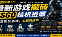最新游戏搬砖CSGO纯挂机，真挂机月入1W+，五一小高峰上车可吃肉，手机即可
