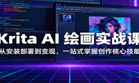 Krita AI 绘画实战课：从安装部署到变现，一站式掌握创作核心技能