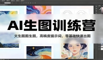 AI生图训练营：文生图图生图，高精度提示词，零基础快速出图