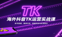 海外抖音TK运营实战课：账号搭建、精准引流、剪辑带货与私域转化