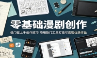 零基础漫剧创作：低门槛上手创作技巧，巧用热门工具打造可变现优质作品