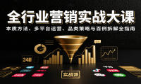 全行业营销实战大课：本质方法、多平台运营、品类策略与百例拆解全指南