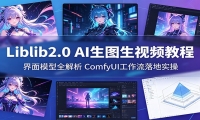 Liblib2.0 AI生图生视频教程：界面模型全解析，ComfyUI工作流落地实操