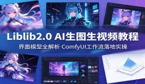 Liblib2.0 AI生图生视频教程：界面模型全解析，ComfyUI工作流落地实操