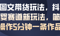AI图文带货玩法，抖音母婴赛道新玩法，简单操作5分钟一条作品