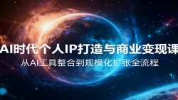 AI时代个人IP打造与商业变现课，从AI工具整合到规模化扩张全流程