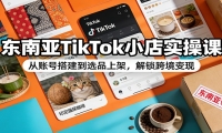 东南亚TikTok小店实操课：从账号搭建到选品上架，解锁跨境变现