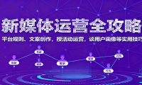 新媒体运营全攻略：平台规则、文案创作，授活动运营，谈用户画像等实用技巧