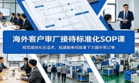 海外客户审厂接待标准化SOP课：规范接待礼仪话术，规避跑单风险拿下大额外