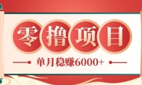 零成本的冷门赚钱小项目：项目操作简单、收益可观单月稳赚6000+，小白看完