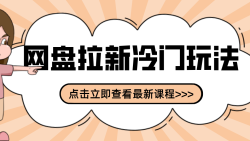 贴吧+网盘拉新：2-3天变现的冷门玩法，实操细节全拆解快速上手拓展收益渠道