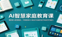 AI智慧家庭教育课：更新育儿教育理念，巧用各类AI工具全方位提升孩子综合学