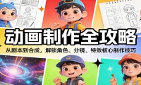 动画制作全攻略：从剧本到合成，解锁角色、分镜、特效核心制作技巧
