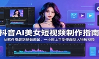 抖音AI美女短视频制作指南：从软件安装到参数调试，一小时上手制作爆款人物