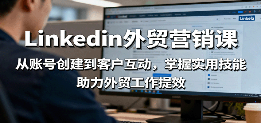 LinkedIn外贸营销课：从账号创建到客户互动，掌握实用技能，助力外贸工作提