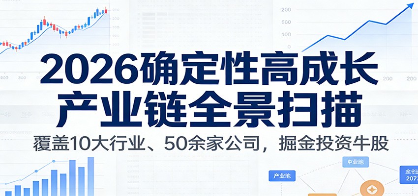 付费文章：2026确定性高成长产业链全景扫描：覆盖10大行业、50余家公司，掘