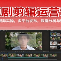 短剧剪辑运营课：定位选剧，混剪实操，多平台发布，数据分析与账号快速成长