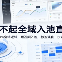 无潜不起全域入池直播课：2026全域逻辑，短视频入池，标签强化一步到位