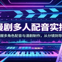 AI漫剧多人配音实操课：零基础掌握多角色配音与漫剧制作，从分镜到导出全流