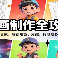 动画制作全攻略：从剧本到合成，解锁角色、分镜、特效核心制作技巧