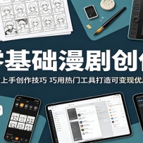 零基础漫剧创作：低门槛上手创作技巧，巧用热门工具打造可变现优质作品