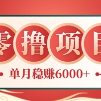 零成本的冷门赚钱小项目：项目操作简单、收益可观单月稳赚6000+，小白看完