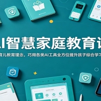 AI智慧家庭教育课：更新育儿教育理念，巧用各类AI工具全方位提升孩子综合学