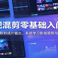 影视混剪零基础入门课：从素材获取到成片输出，系统学习影视混剪与平台运营