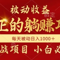 全网首发设计项目，真正实现躺赚，并且每月收益逐月增加，自己做老板