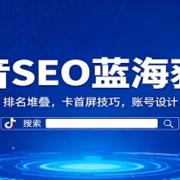 抖音SEO蓝海获客：关键词筛选，排名堆叠，卡首屏技巧，账号设计，转化率提