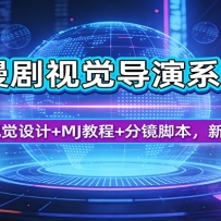 AI漫剧视觉导演系统课：运营视觉设计+MJ教程+分镜脚本，新手可学