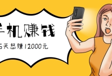 新手必做的项目，0门槛一部手机就能干，按这样操作15天怒赚12000元！（附详