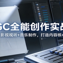 AIGC全能创作实战课：AI绘画+影视视听+音乐制作，打造内容核心竞争力