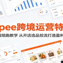 Shopee跨境运营特训课：三十天全程陪跑教学，从开店选品投流打造盈利跨境店