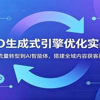 GEO生成式引擎优化实战课：从SEO流量转型到AI智能体，搭建全域内容获客闭环