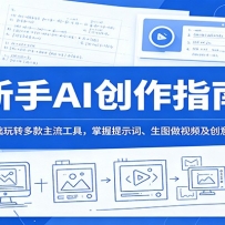 新手AI创作指南：零基础玩转多款主流工具，掌握提示词、生图做视频及创意玩