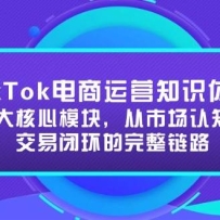 TikTok电商运营知识体系：四大核心模块，从市场认知到交易闭环的完整链路