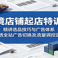 跨境店铺起店特训营：精讲选品技巧与广告体系，吃透全站广告切换及流量调控