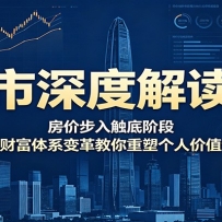楼市深度解读课：房价步入触底阶段，剖析财富体系变革教你重塑个人价值认知