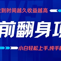 年前翻身项目，新手小白月入3w+，纯手机一条龙实操玩法