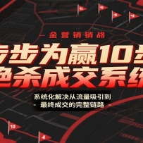 步步为赢10步绝杀成交系统，系统化解决从流量吸引到最终成交的完整链路