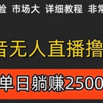 抖音无人直播6.0 简单无脑可矩阵 每天两小时轻松躺赚500+