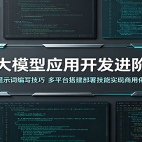 AI大模型应用开发进阶课：精通提示词编写技巧，多平台搭建部署技能实现商用