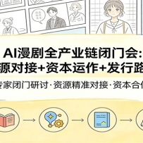 AI漫剧全产业链闭门会：深度资源对接+资本运作+发行路径解析