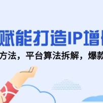 AI赋能打造IP增长，人设定位方法，平台算法拆解，爆款内容创作